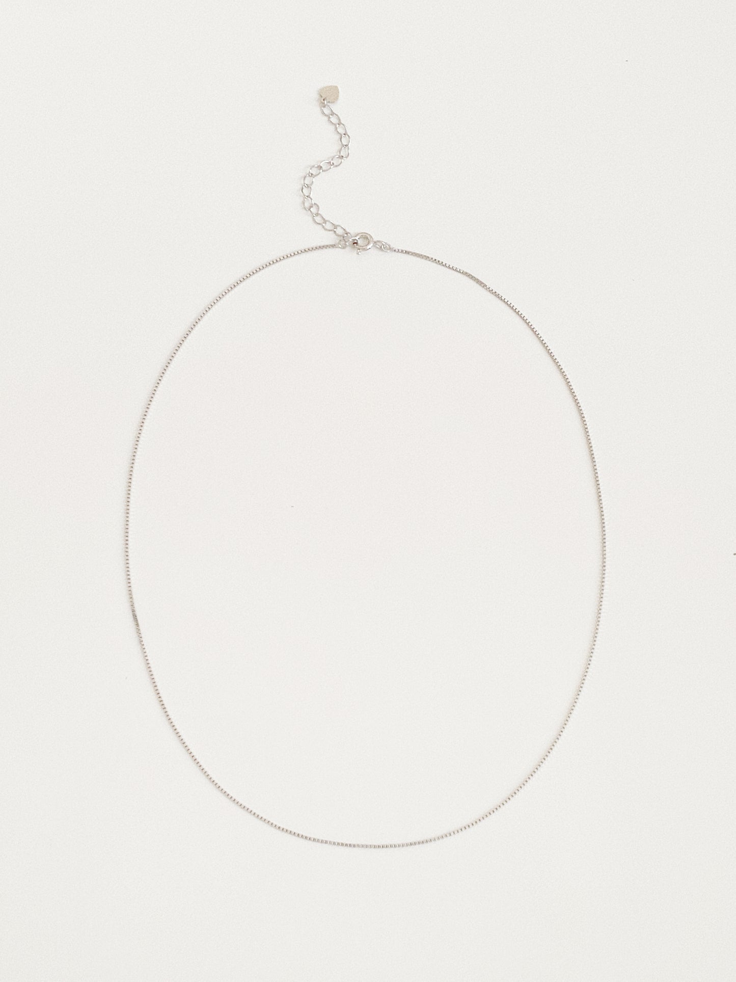 Essential S925 Silver Box Chain Necklace