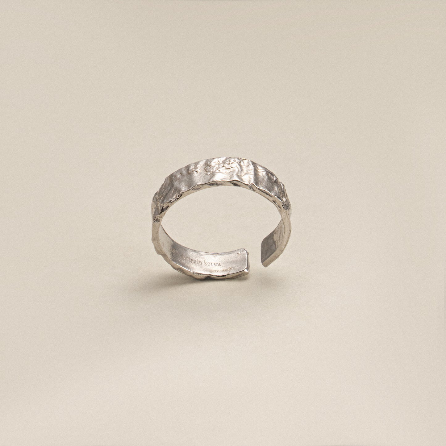 Symphony of Texture S925 Silver Ring in Gold and Silver