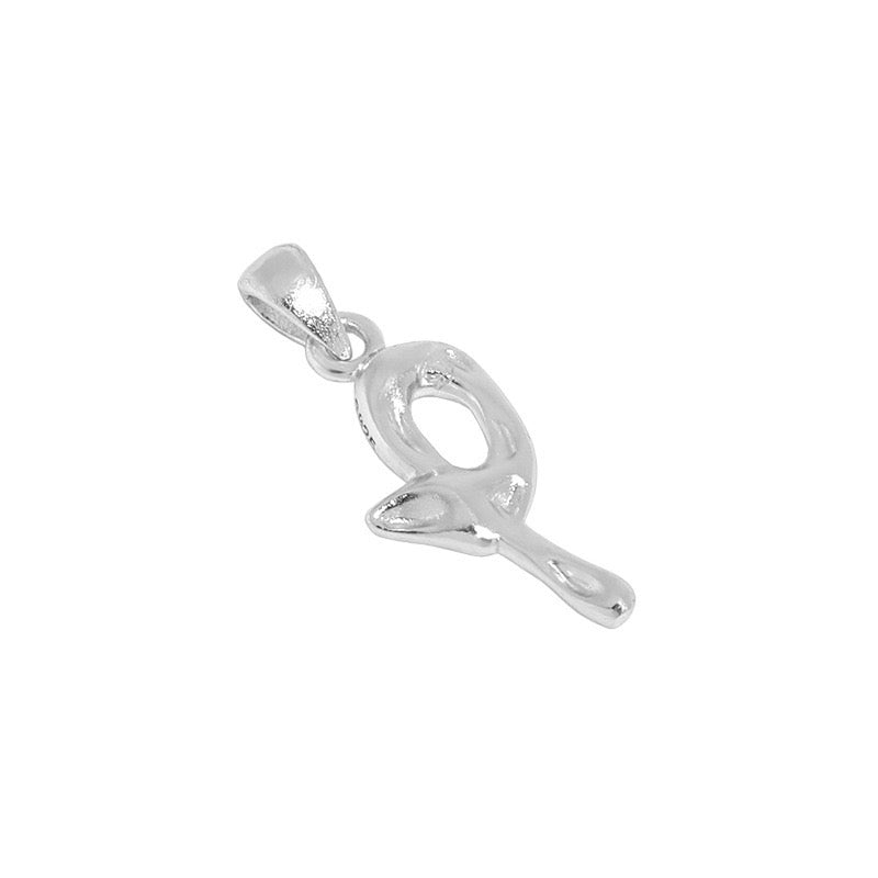 The Molten Initial Organic Letter Pendant & Dainty Chain (18k Gold Vermeil / 925 Silver)