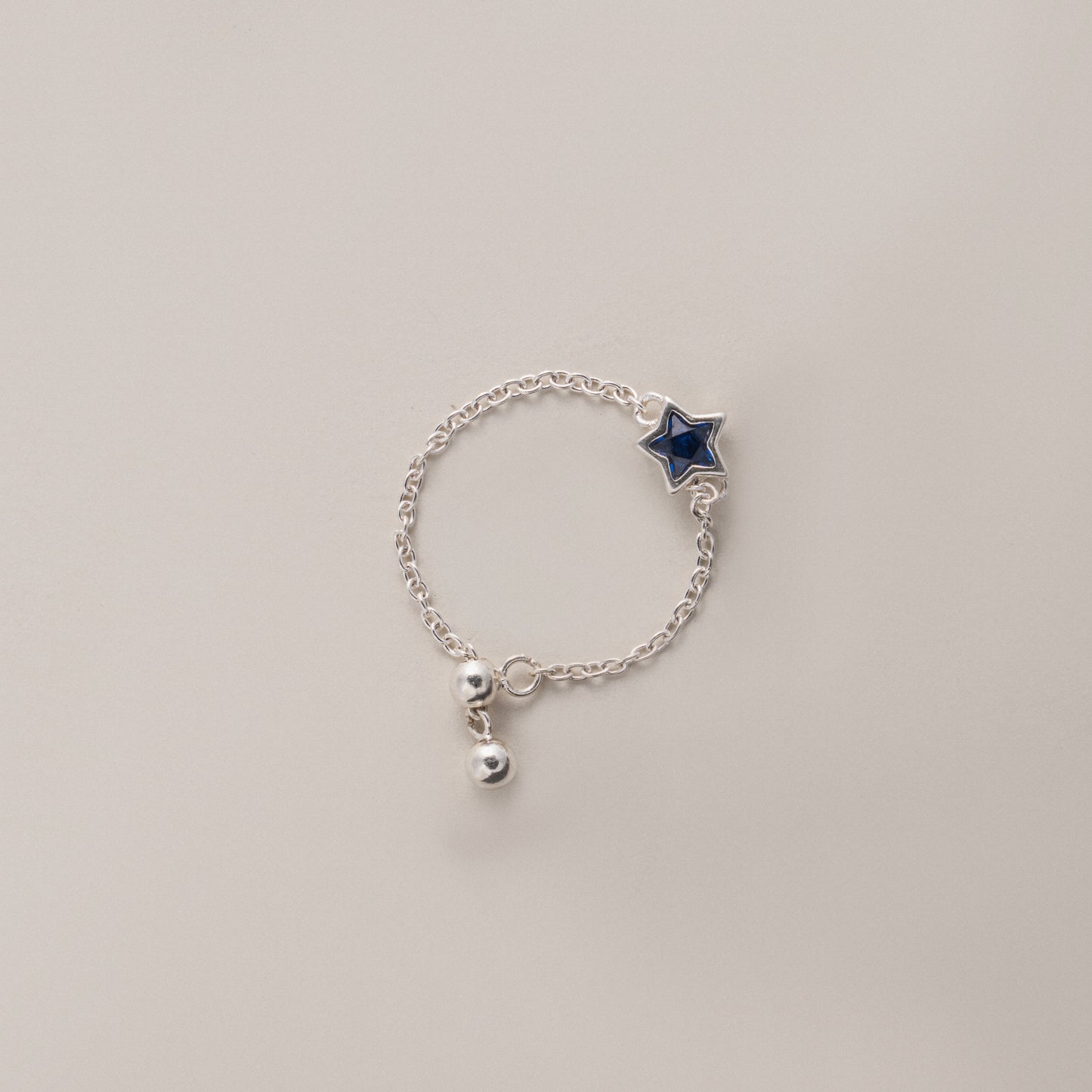 Dainty Celestial Blue Star Ring