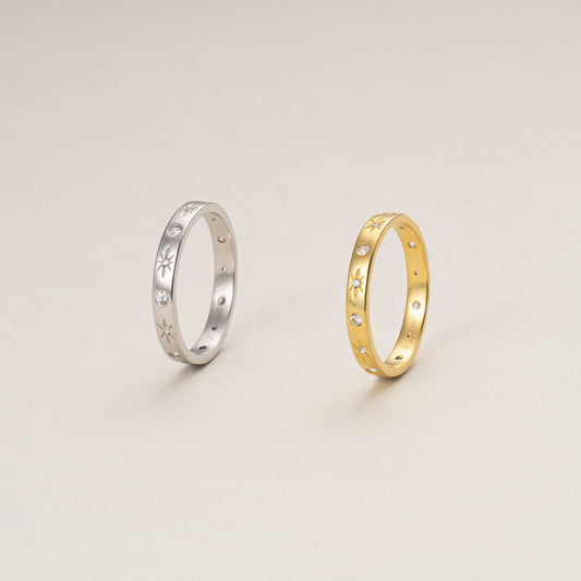Stellar Radiance Band Ring