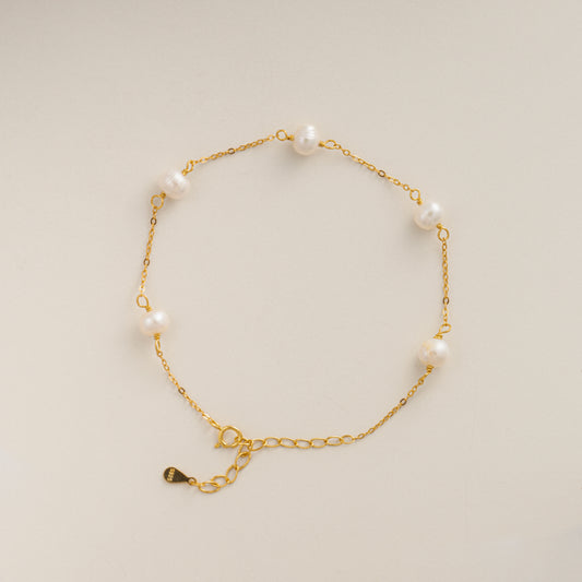 Golden Freshwater Pearl Bracelet