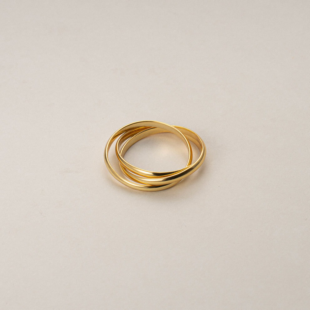 Dainty Sterling Silver Rolling Fidget Ring: Stress Relief in Style ...