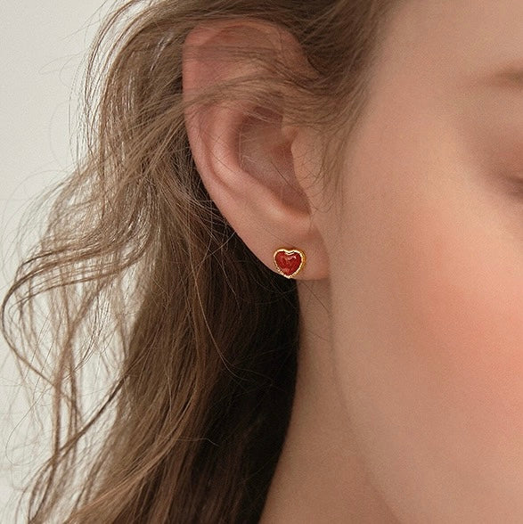 heart earrings