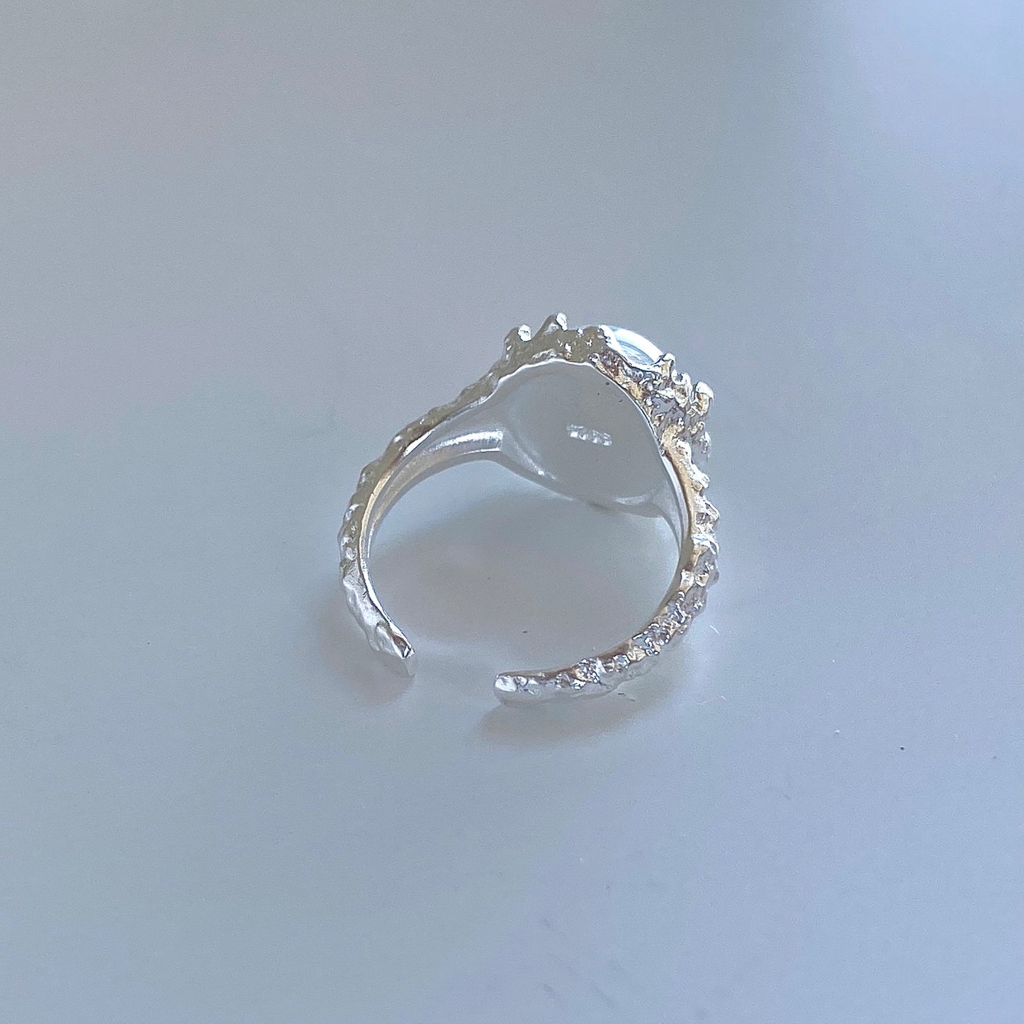 Lunar Halo Moonstone S925 Silver Ring