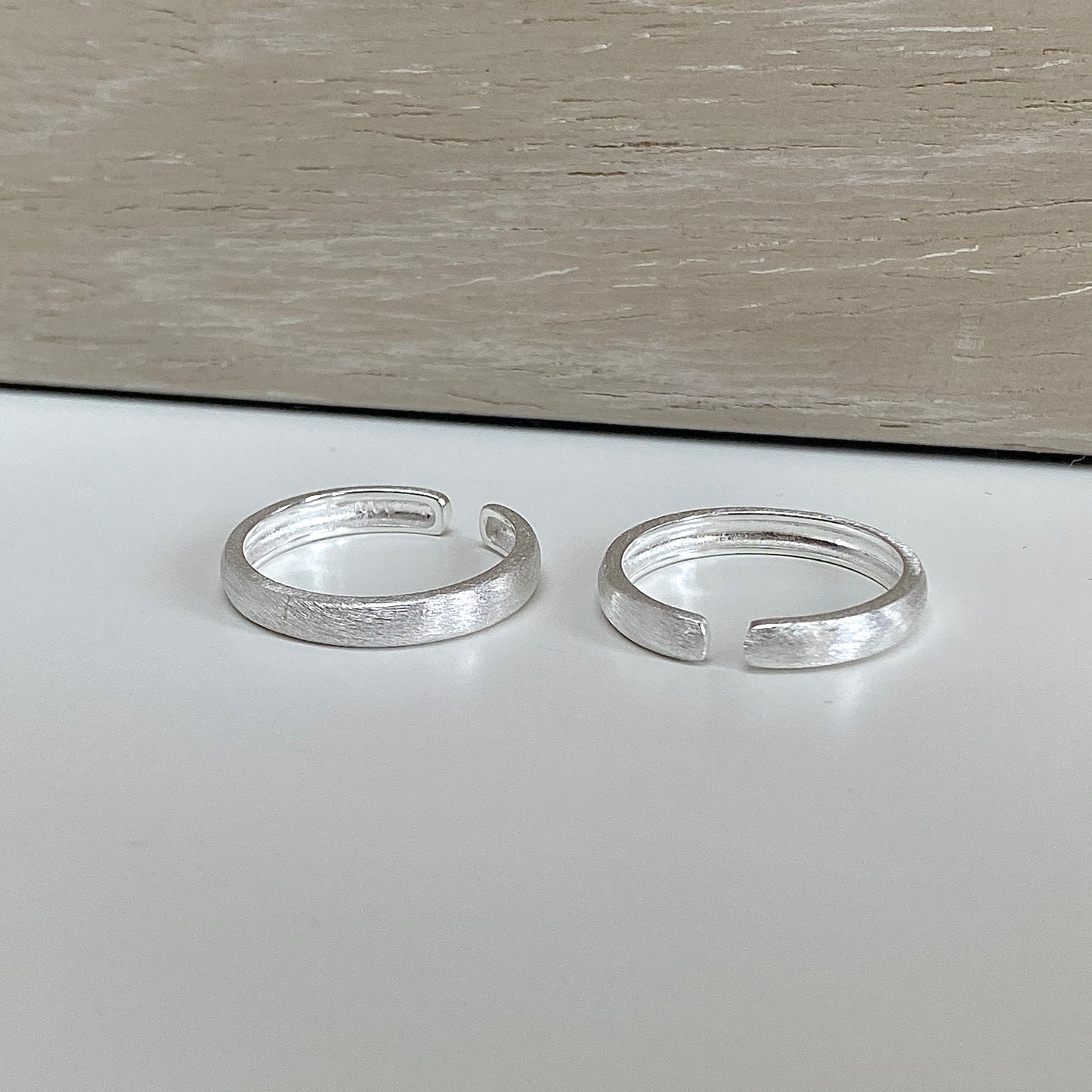 Brushed S925 Silver Minimalist Ring