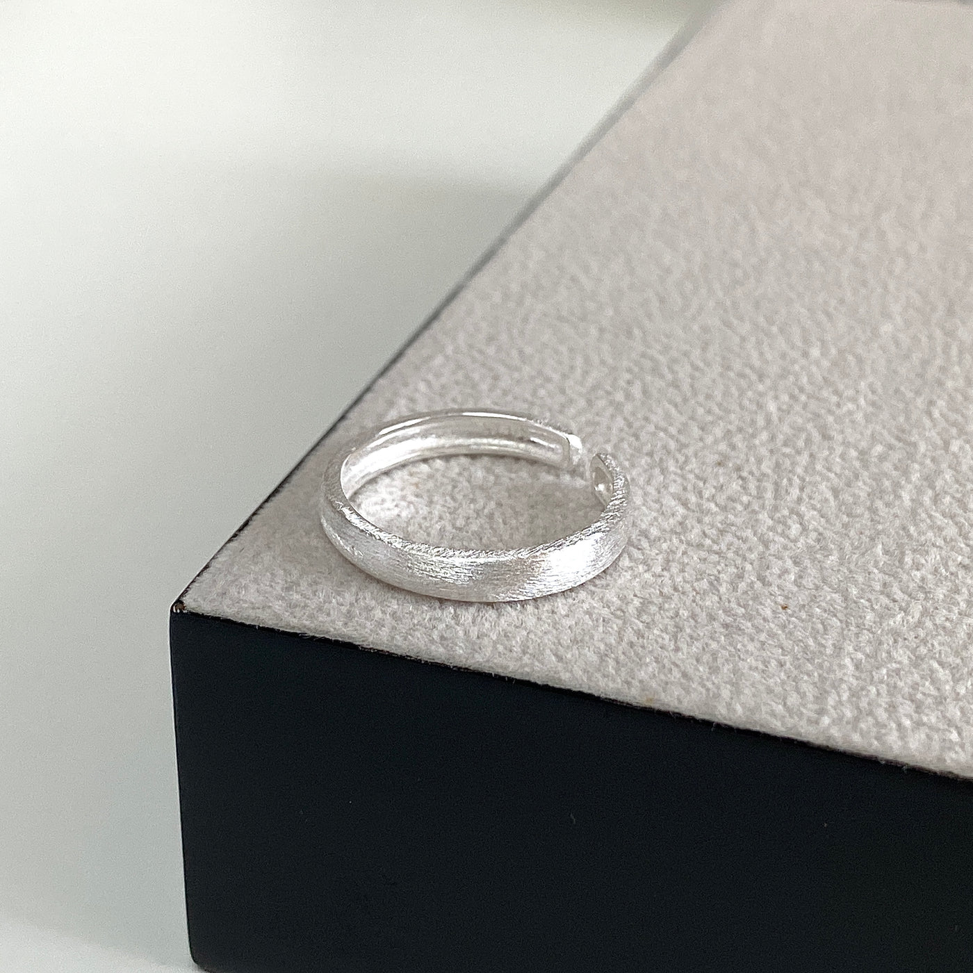 Brushed S925 Silver Minimalist Ring