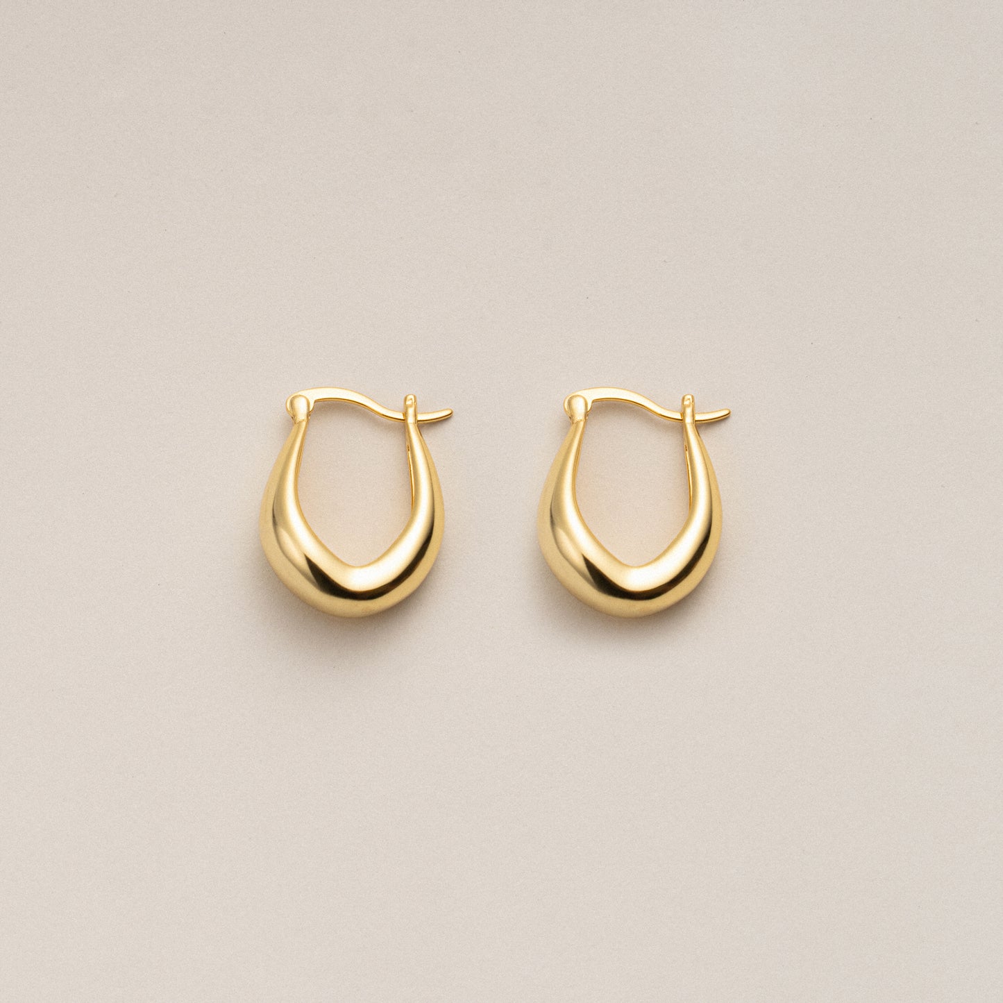 Blossoming Abstract S925 18k Gold Tulip Earrings