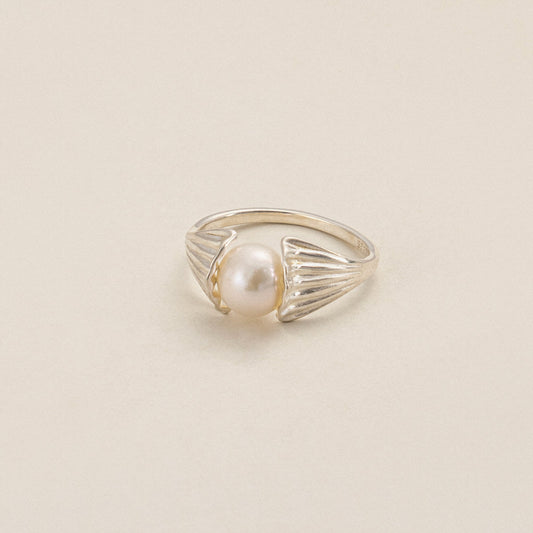 Pearlescent Embrace Sterling Silver Ring