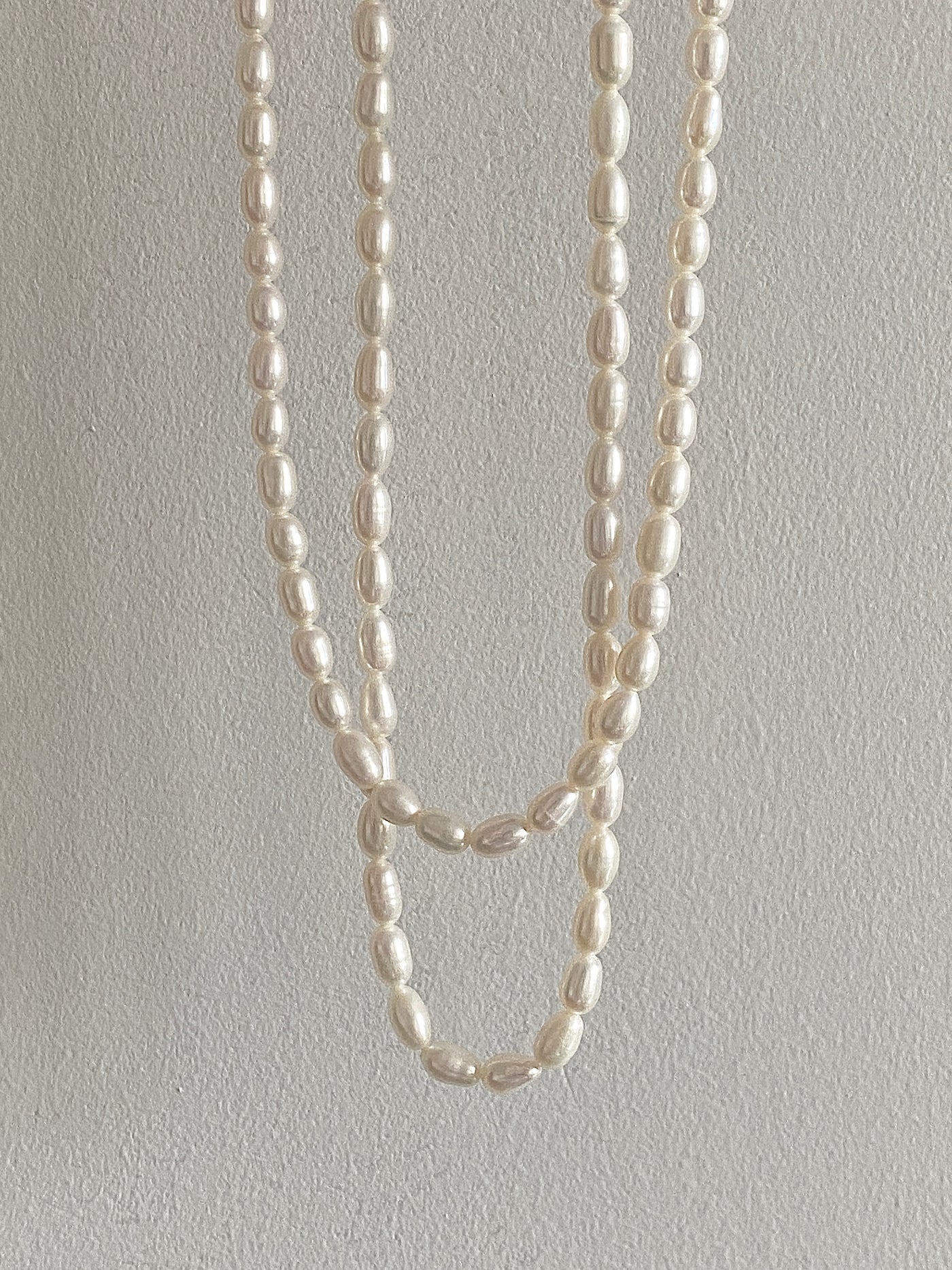 Freshwater White Pearls Beaded Necklace