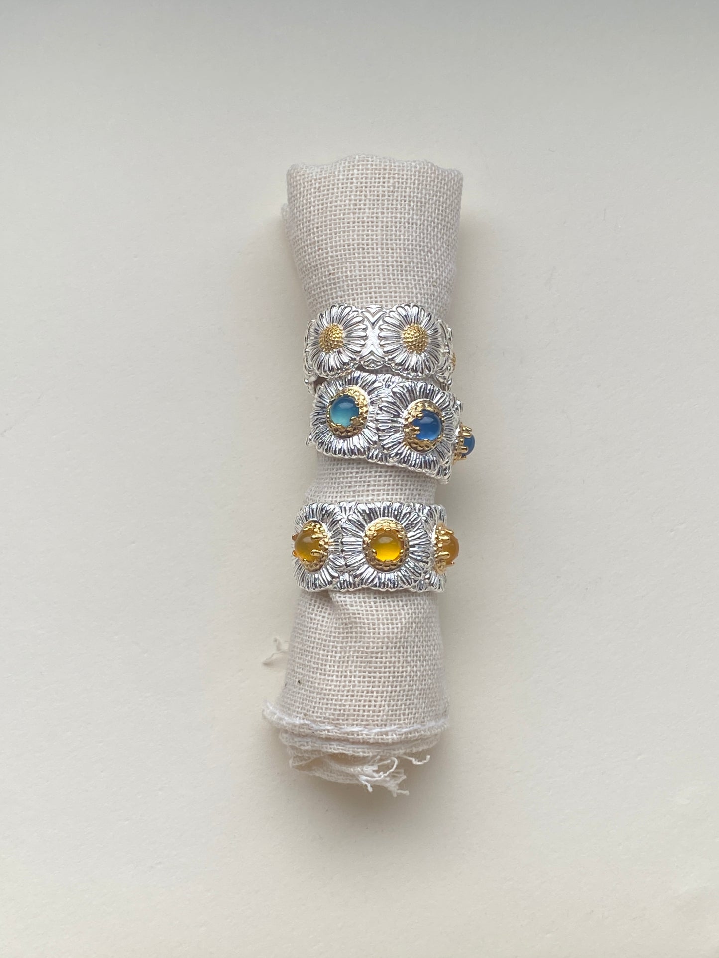 sterling silver chunky rings for women