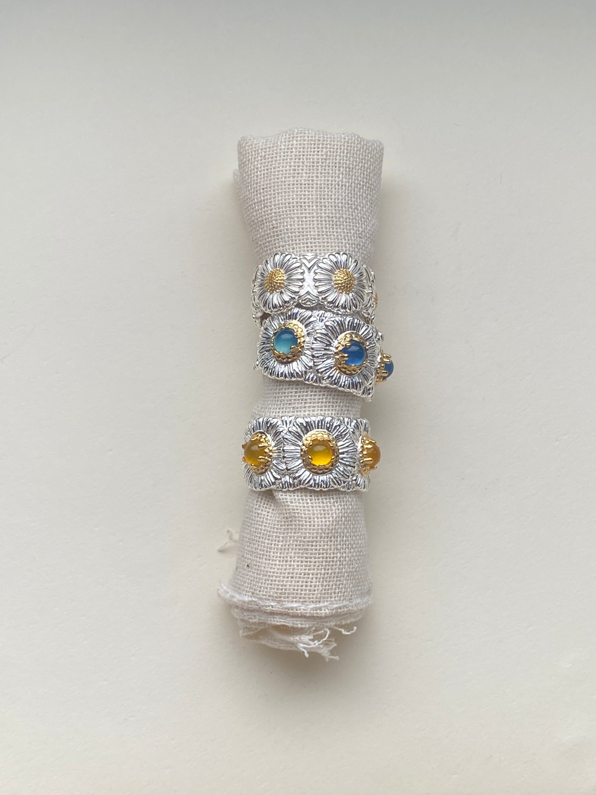 sterling silver chunky rings for women