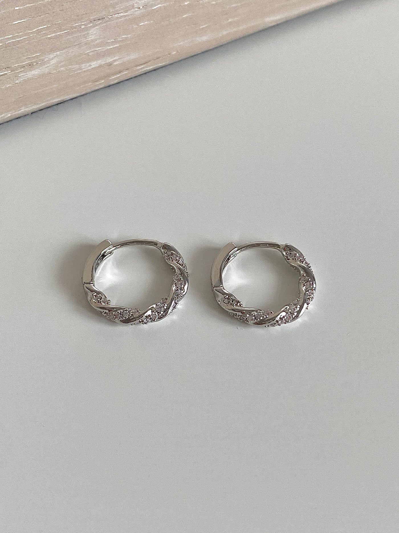 silver earrings