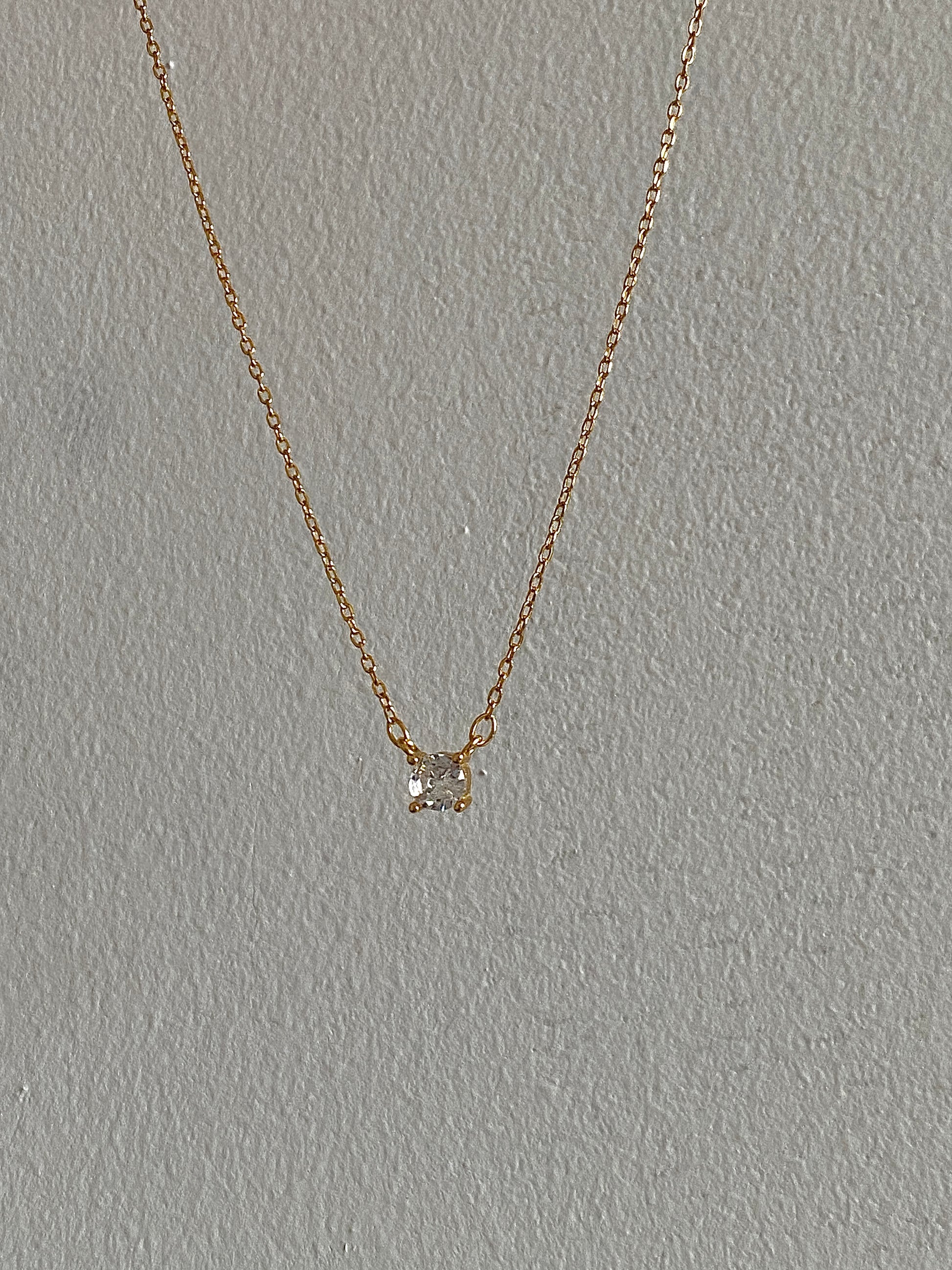 solitaire necklace