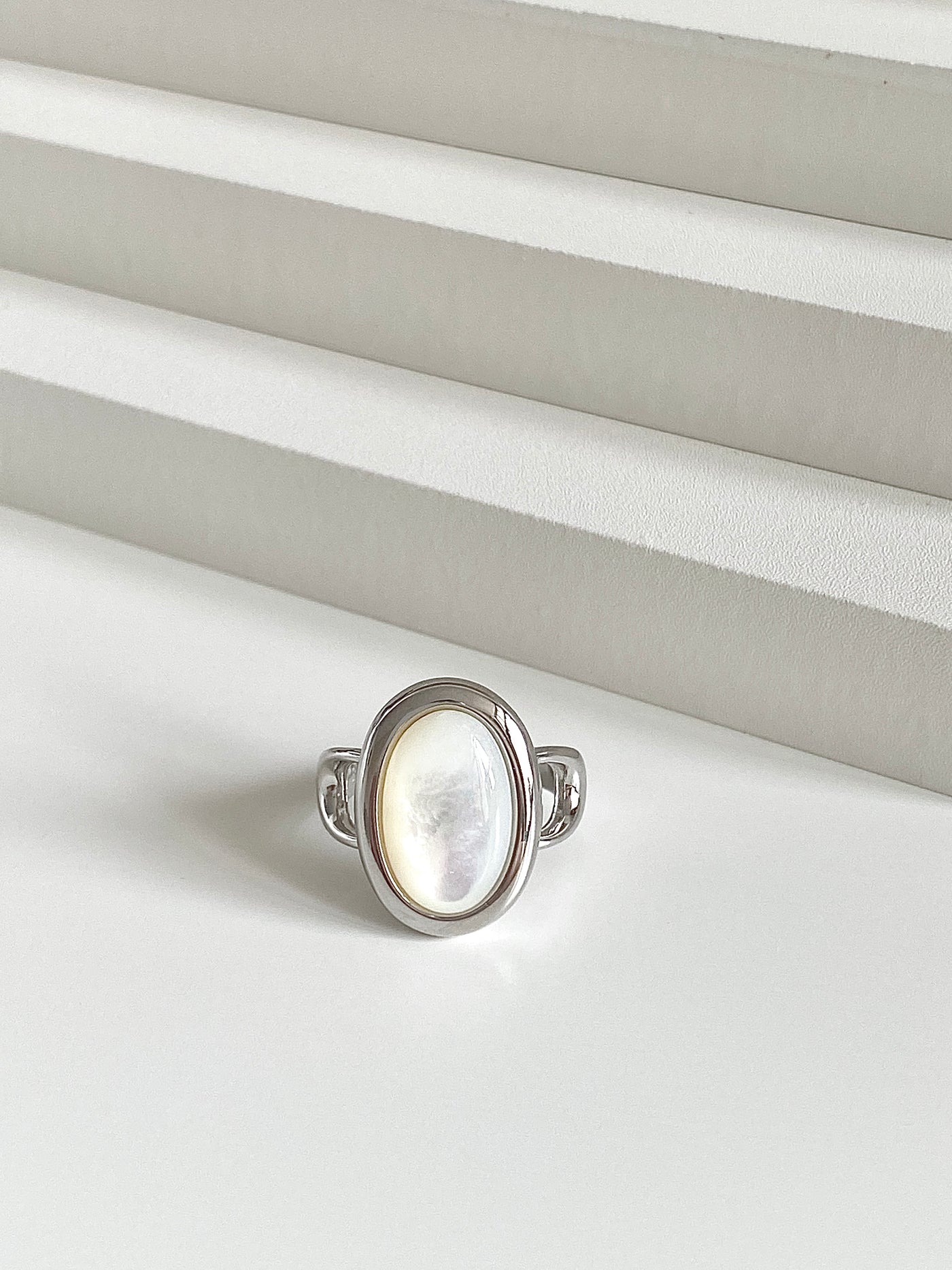 Oceanic Elegance S925 Silver Cocktail Ring