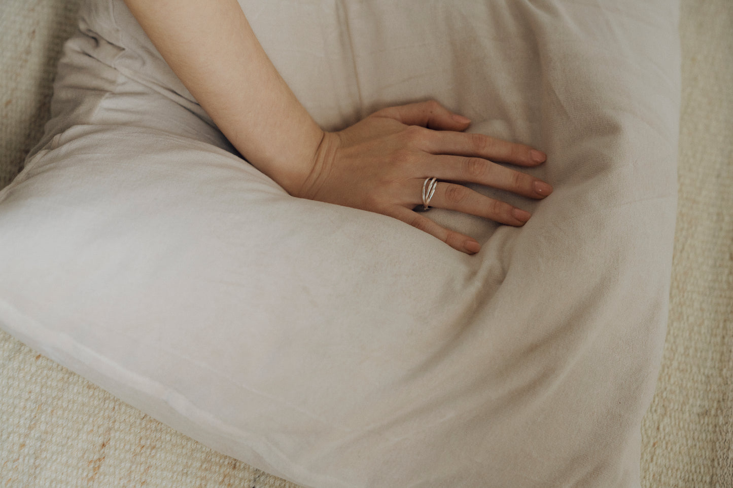 Gold & Silver Interlocking Rolling Ring