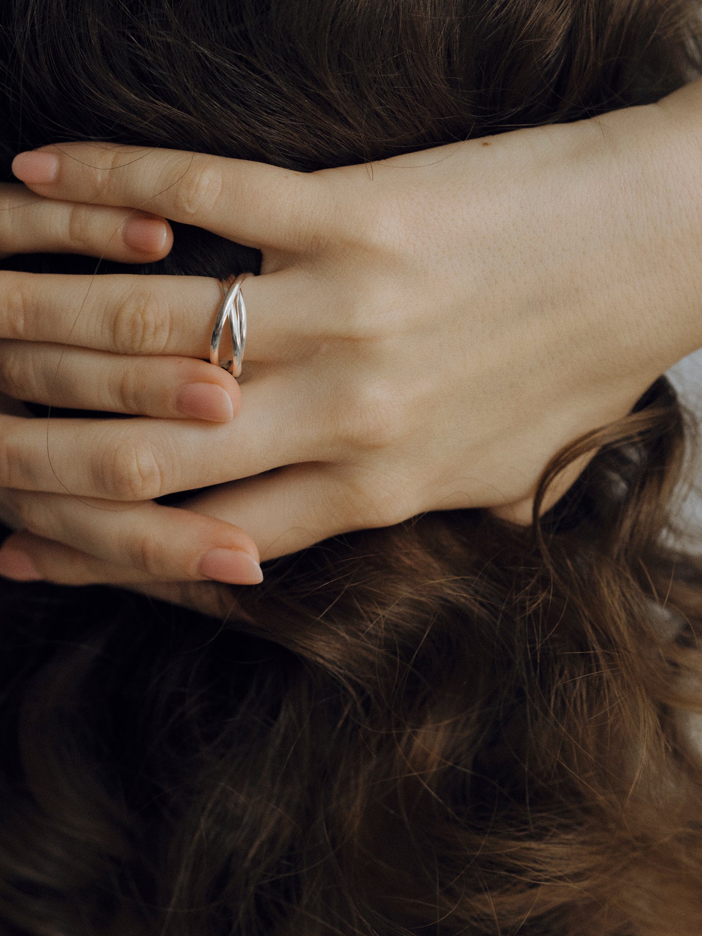 Gold & Silver Interlocking Rolling Ring