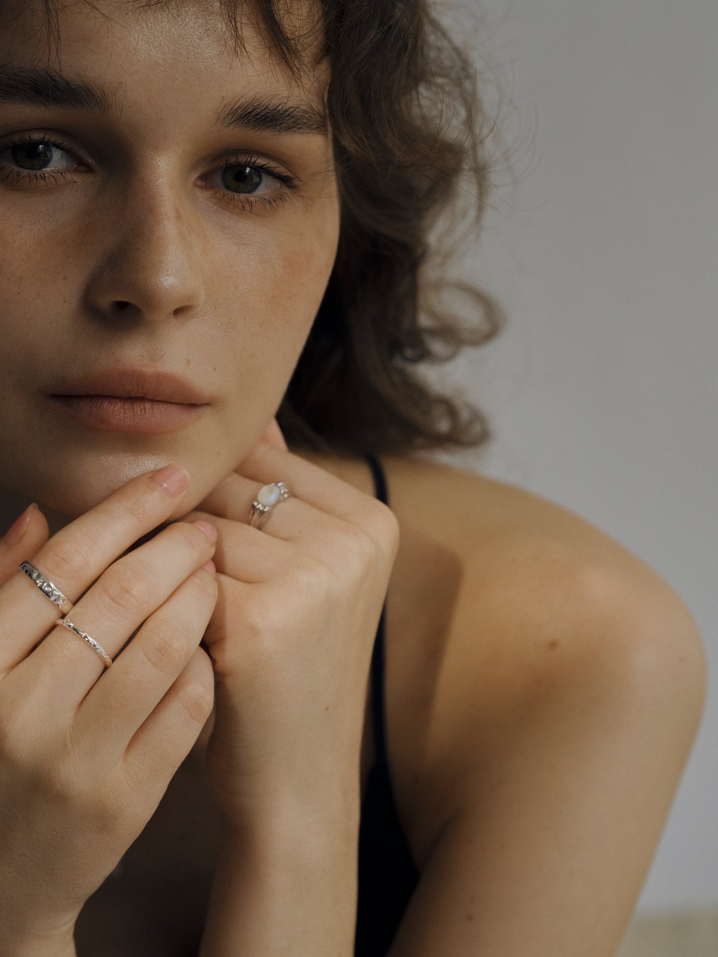 Maritime Majesty Shell Stone S925 Silver Ring