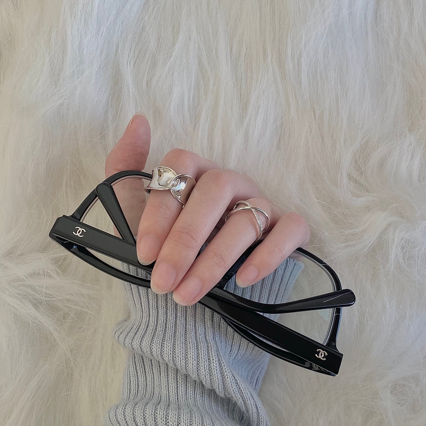 Twisted Unity Chunky S925 Silver Ring