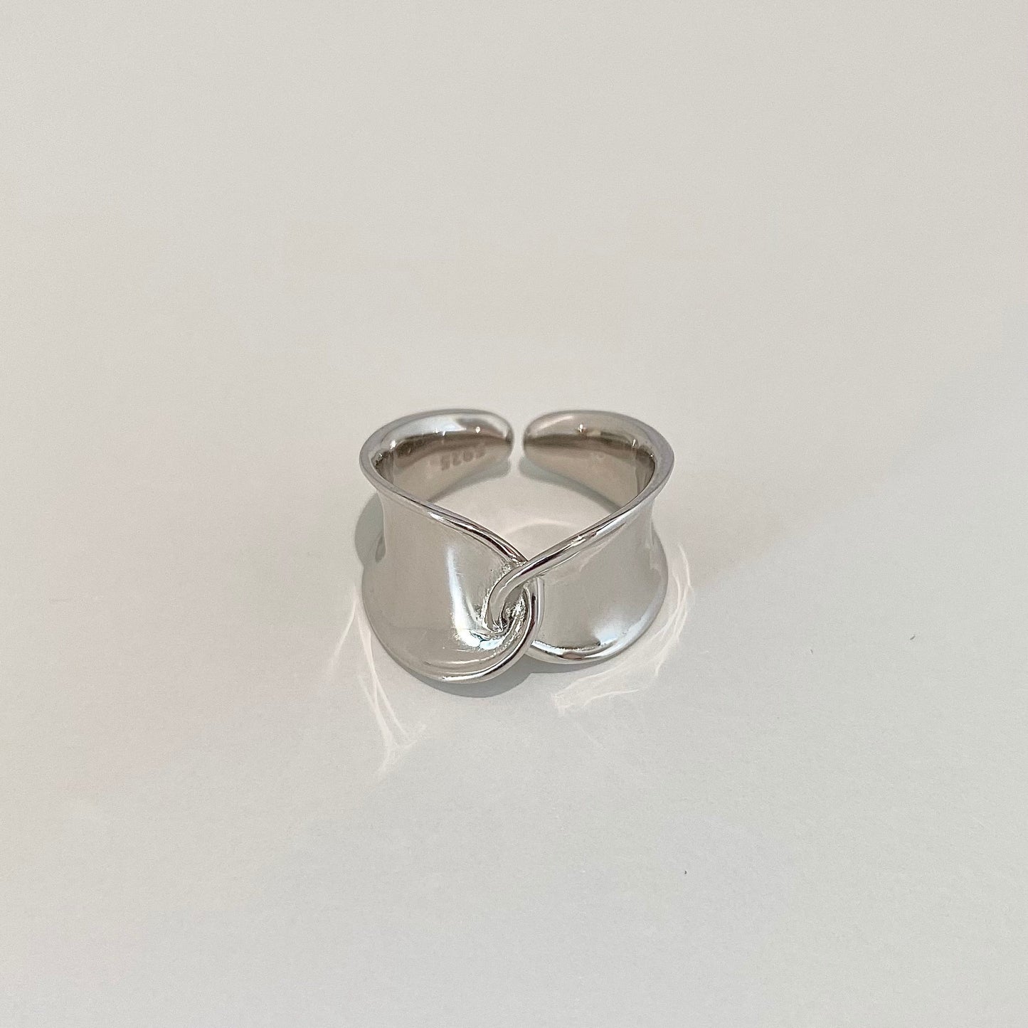 Twisted Unity Chunky S925 Silver Ring