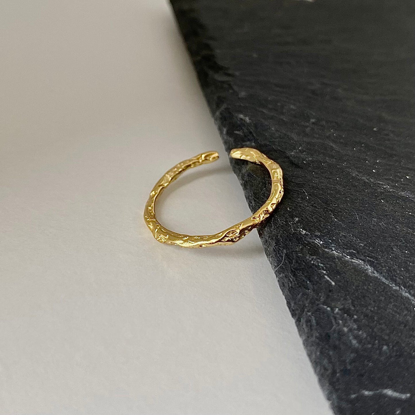 Subtle Elegance Dainty Silver & Gold Ring