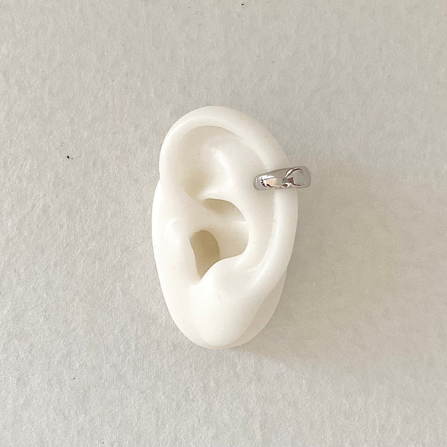 Minimalist Muse Chunky S925 Silver Ear Cuff