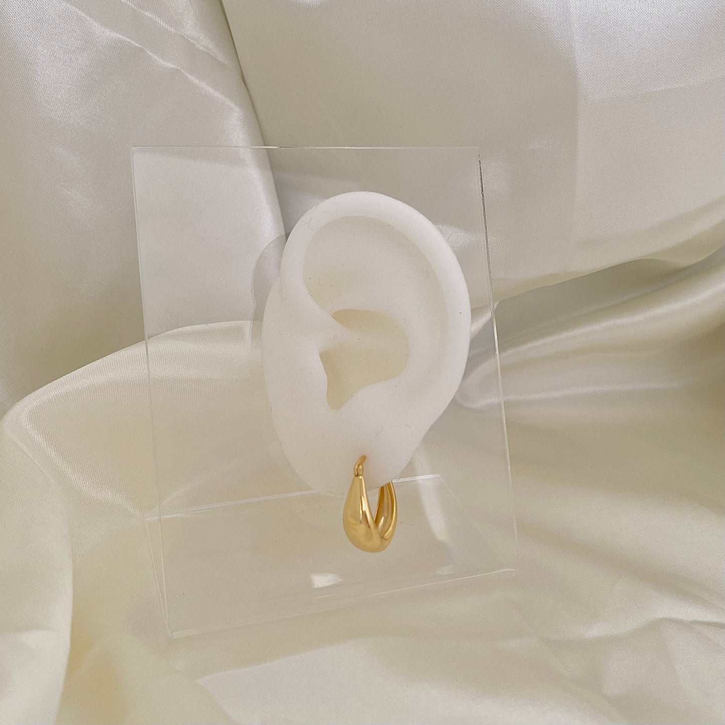 Blossoming Abstract S925 18k Gold Tulip Earrings