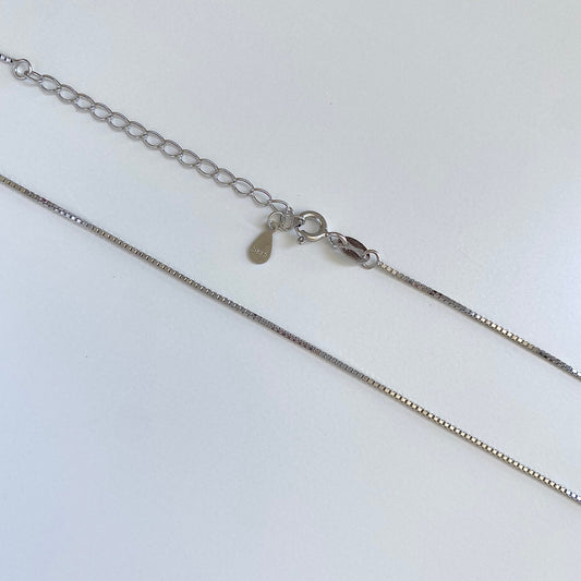 Essential S925 Silver Box Chain Necklace