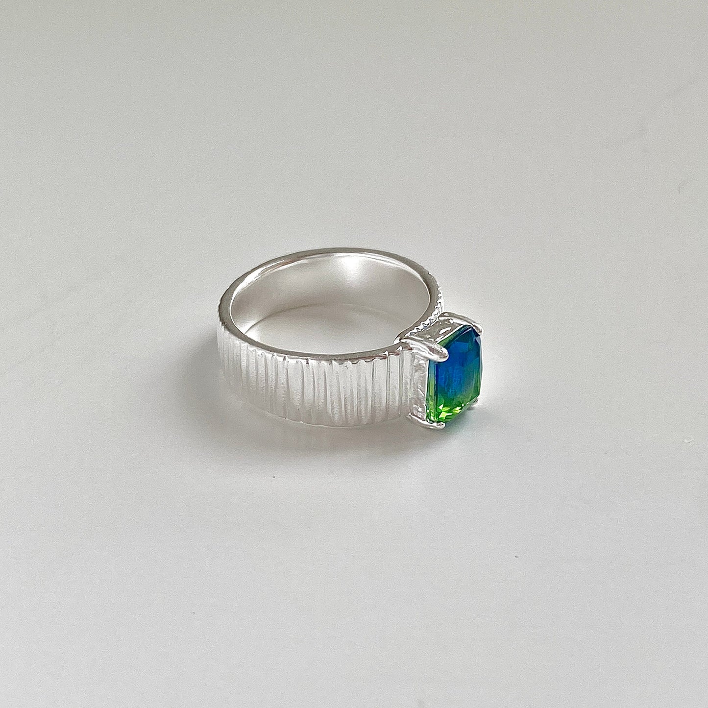 Lush Meadow S925 Silver Green Gemstone Ring
